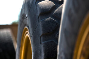 Close Up of Heavy Equipment tires