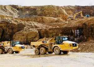 Articulated Truck in Quarry